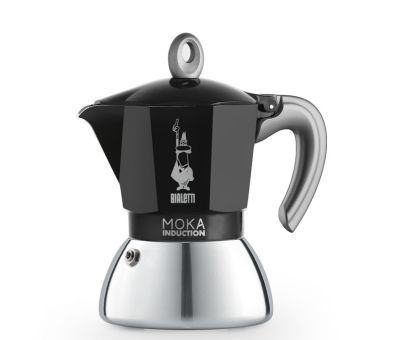 Bialetti Espressokocher New Moka Induction schwarz 4 Tassen 