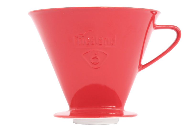 Friesland Kaffeefilter 1x6 Porzellan rot | Fachhändler Tritschler Stuttgart